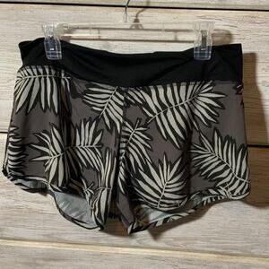 Rabbit Tropical Running Shorts 5" - Black & Gray - Size L